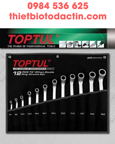 12PCS 75° Offset Double Ring Wrench Set