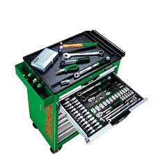 W/7-Drawer Tool Trolley - 163PCS Mechanical Tool Set GT-16311