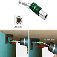 Universal Swivel Magnetic Quick Release Bit Holder Laser