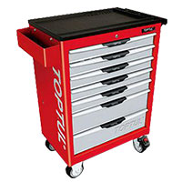 7-Drawer Mobile Tool Trolley  PRO-LINE SERIES - RED