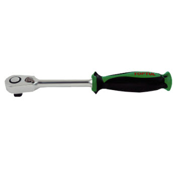 "Compact Head Reversible  Ratchet Handle  With Quick  Release