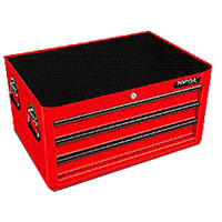 3-Drawer Middle Tool Chest  GENERAL SERIES - RED