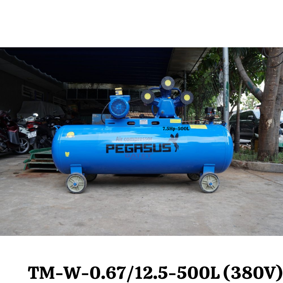 (Tiếng Việt) Máy nén khí dây đai Pegasus TM-W-0.67/12.5-500L (380V)