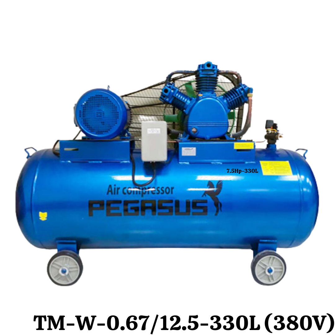 Máy nén khí dây đai Pegasus TM-W-0.67/12.5-330L (380V)
