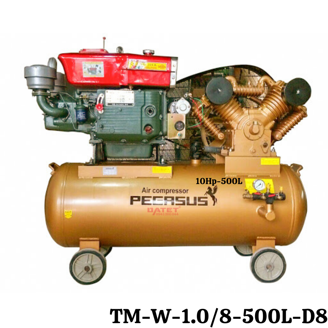 Máy nén khí chạy bằng dầu Diesel TM-W-1.0/8-500L-D8