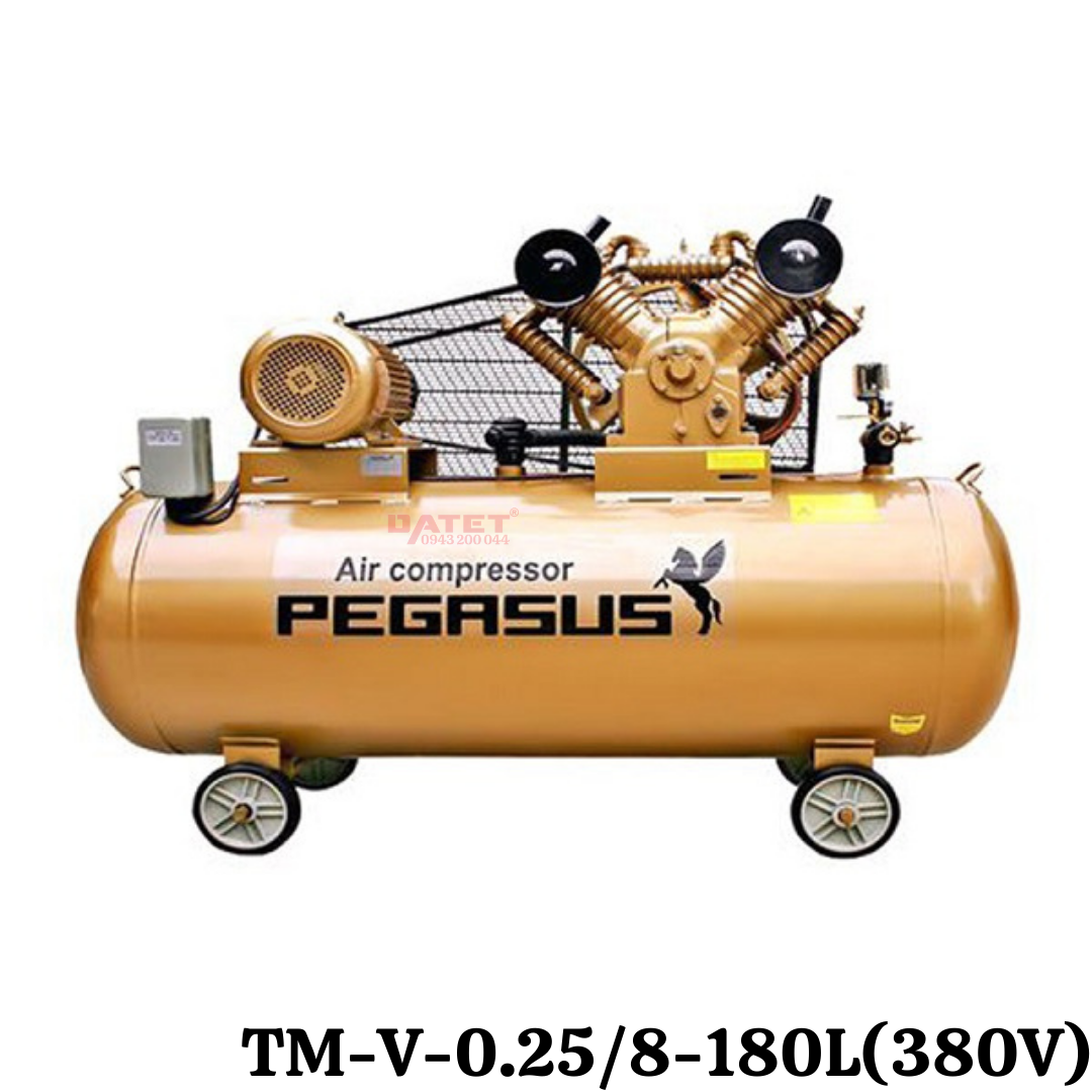 Máy nén khí dây đai Pegasus TM-V-0.25/8-180L(380V)