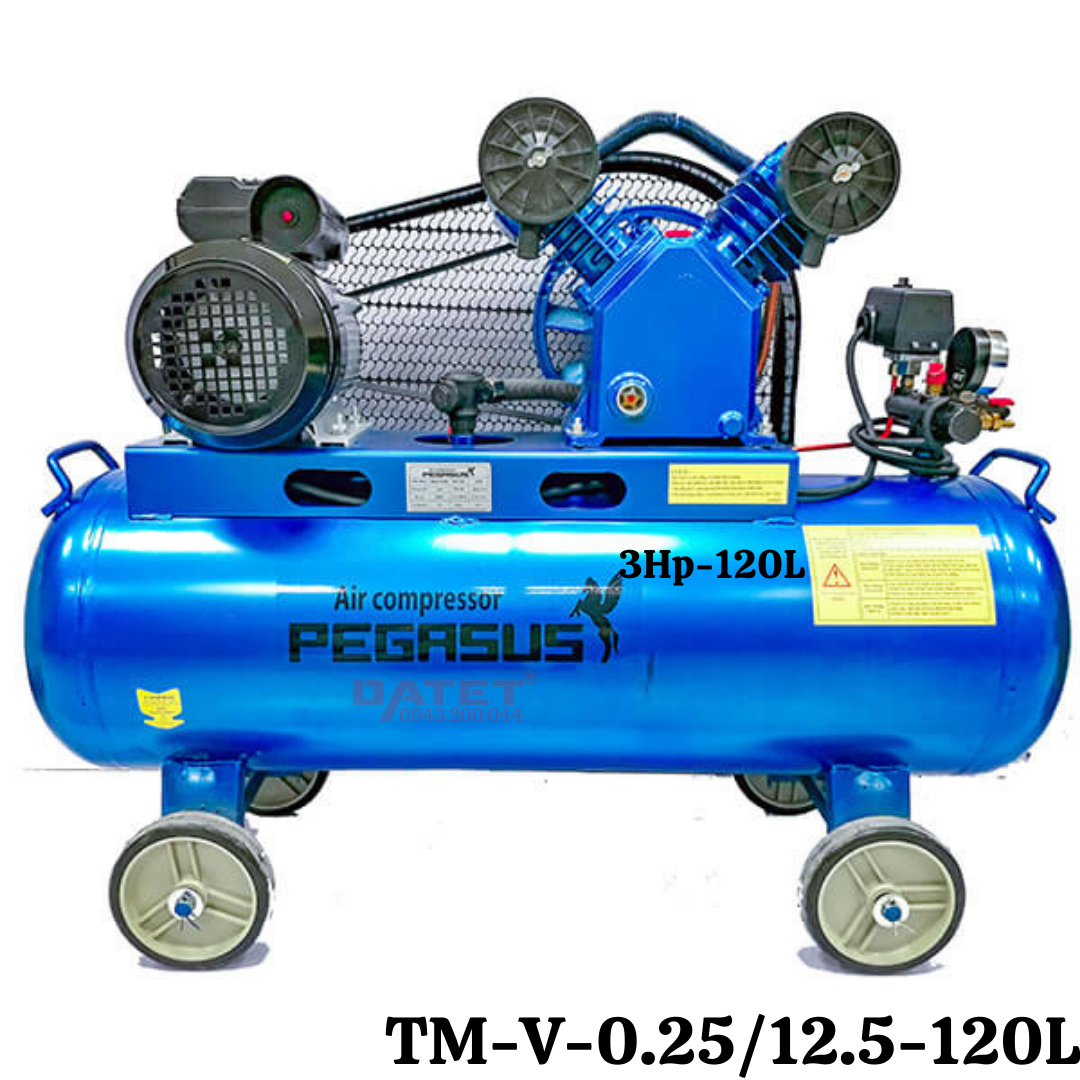Máy nén khí dây đai Pegasus TM-V-0.25/12.5-120L
